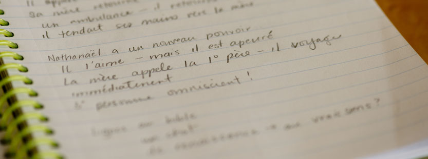 French notebook