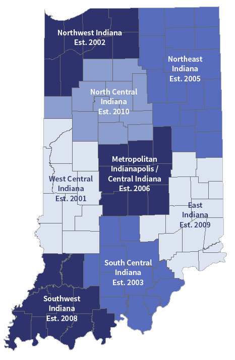 Indiana AHEC Interactive Map