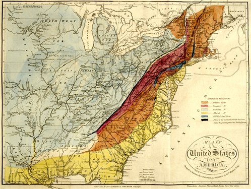 Maclure 1818 Geologic Map Of The United States