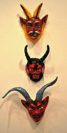 Trio of Demon Carnival Masks
