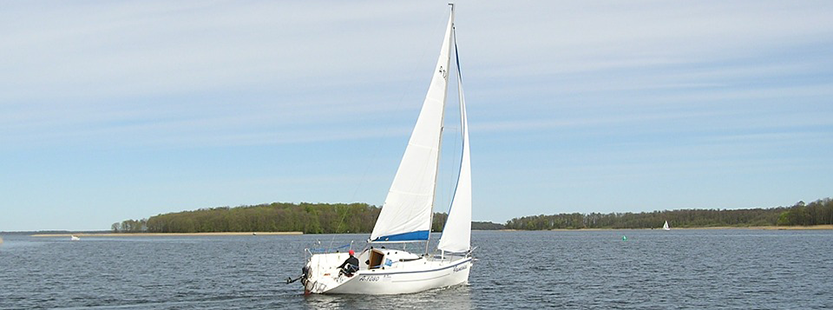 sail boat on a lake