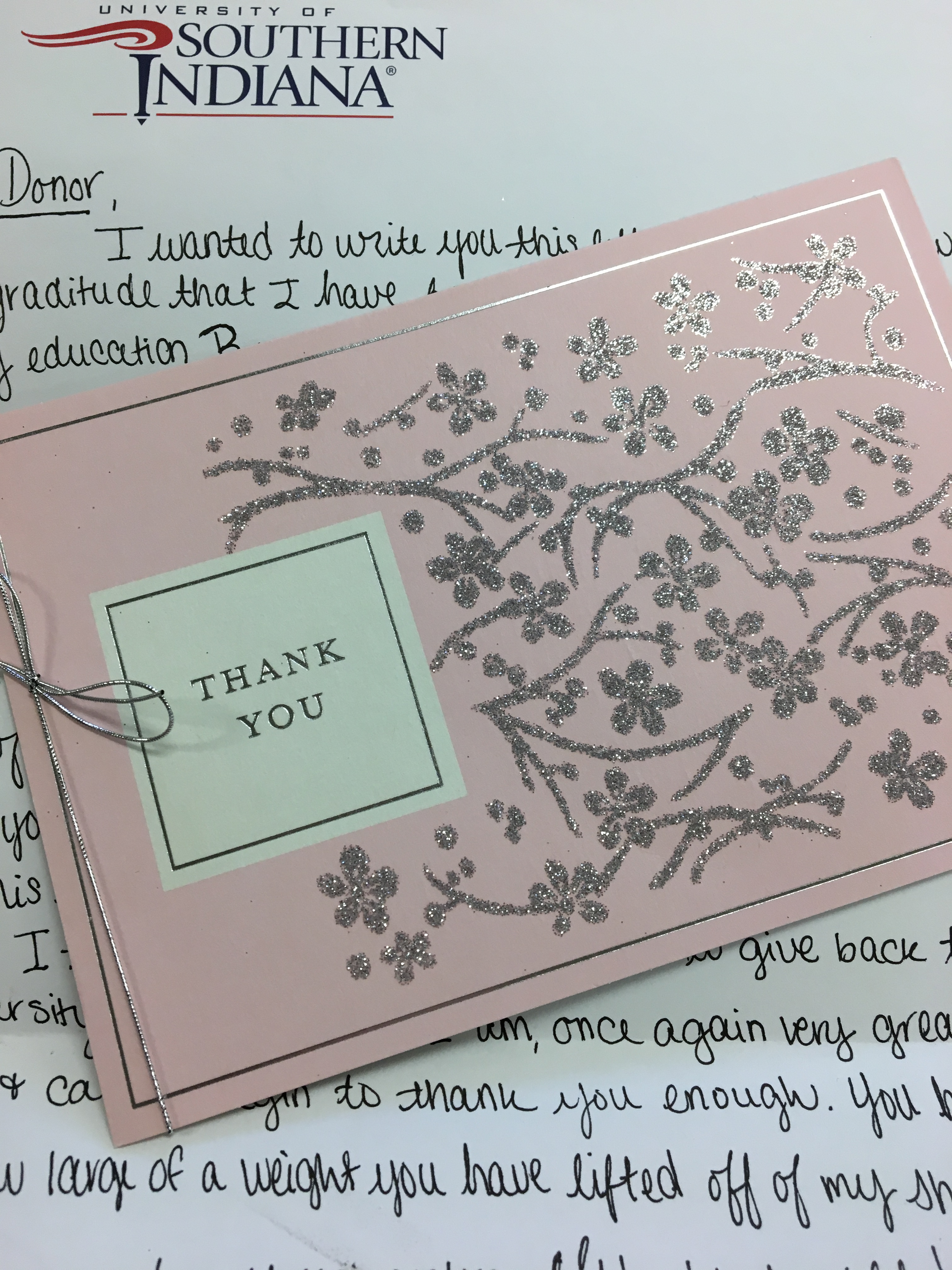 Administrative Assistants and Associates thank you notes from past recipients