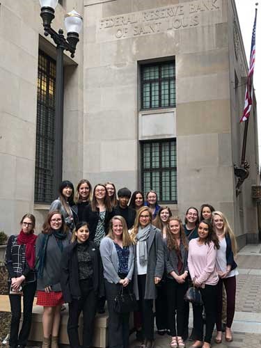 USI Students attend Women in Economics Symposium at the Federal Reserve Bank of St. Louis