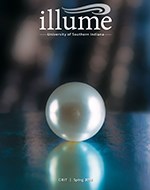 Spring 2018 Illume Cover - White pearl over black background