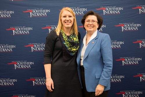 Shannon Farrell, USI Romain College's 2018 Distinguished Graduate