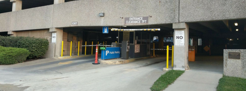 Locust Street Garage Entrance