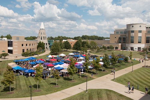 View of the Student Involvement Fair