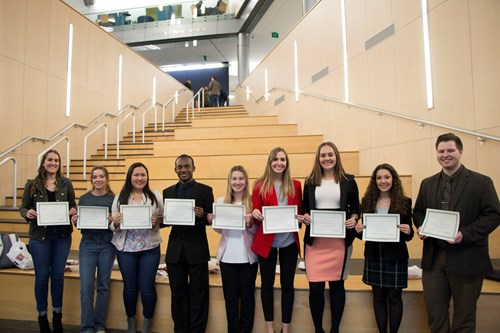 Fall 2018 Top Student Participants at the Romain College of Business