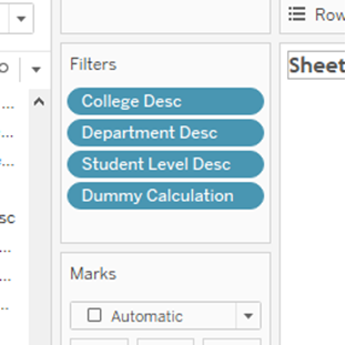 Filters Pane