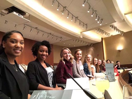 USI students attend the Women in Economics Symposium at Federal Reserve Bank St. Louis