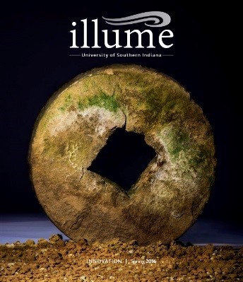 illume innovation 2016 cover that includes illume logo and image of stone wheel