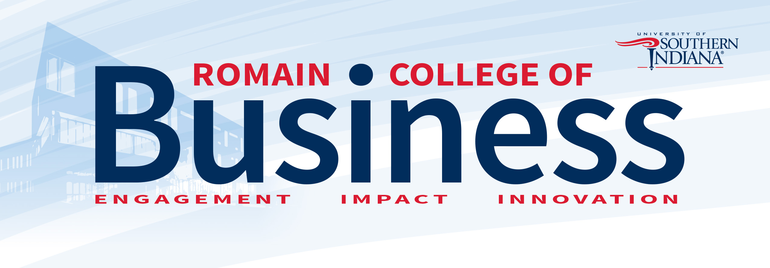 Romain College of Business newsletter banner wordmark