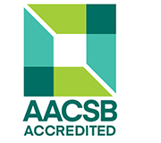 AACSB Logo. Romain College of Business is accredited in both business and accounting programs