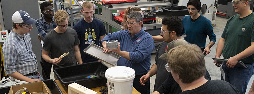Students at the Applied Engineering Center 