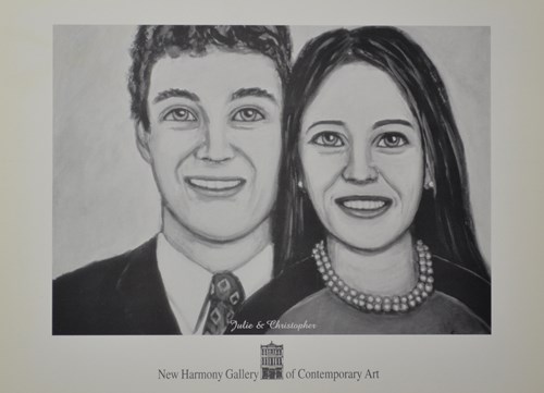 painting of a young couple