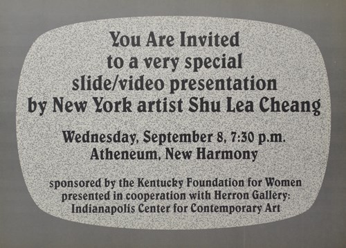 You are invited to a very special slide/video presentation by new yprl artist Shu Lea Cheang