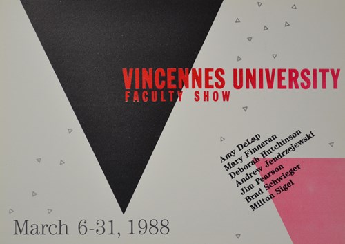 Vincennes University Faculty Show MARCH 6-31, 1988
