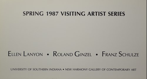 Spring 1987 Visiting Artist Series