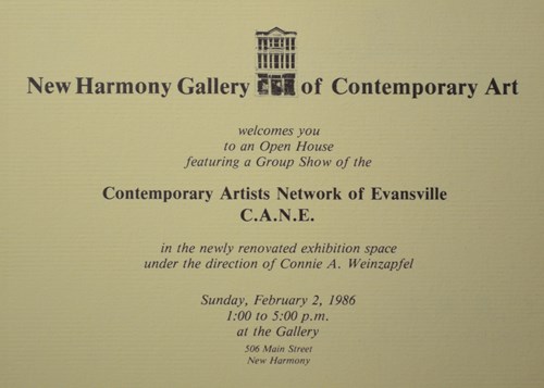 NHGCA Contemporary Artist Network of Evansville C.A.N.E.