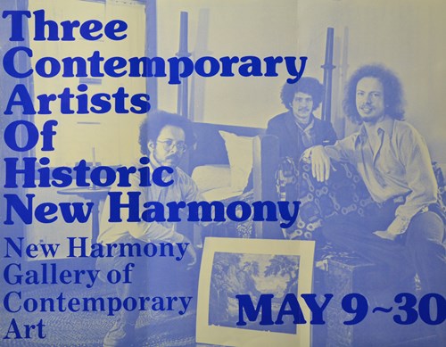 three contemporary artist of historic new harmony