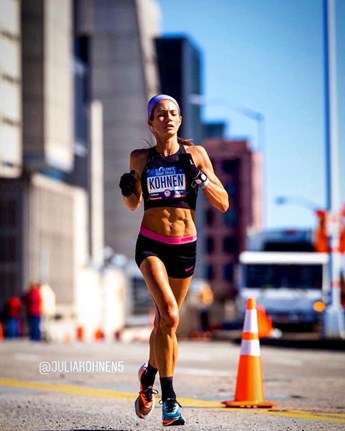 Julia Kohnen runs in the U.S. Olympic Marathon Trials