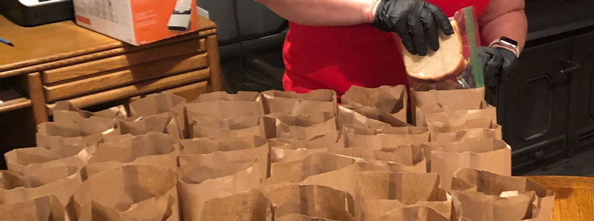 sack lunches for the homeless