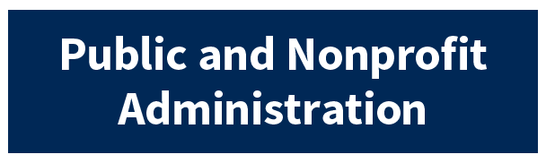 Public And Nonprofit Administration Button