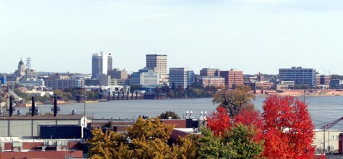 Picture of downtown Evansville