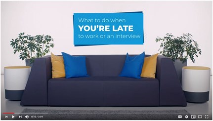 What to do when you're late to work or an interview