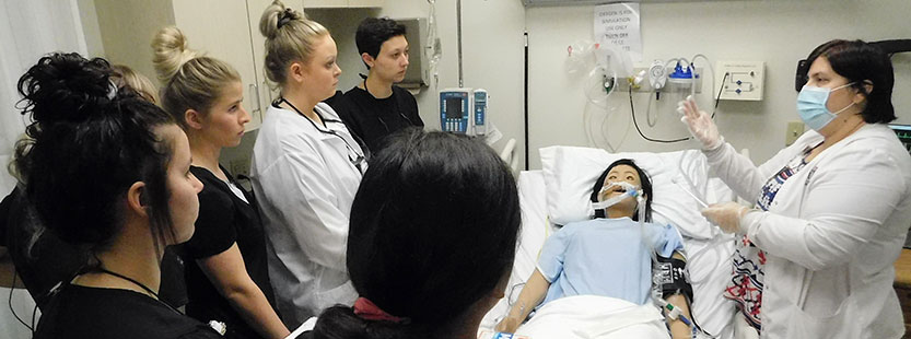 Nursing Instructor and Dental Hygiene Student Simulation