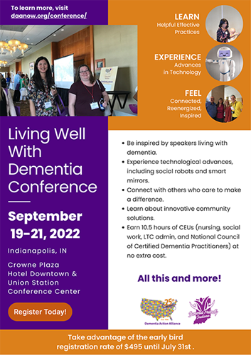 Living Well With Dementia Conference Flyer